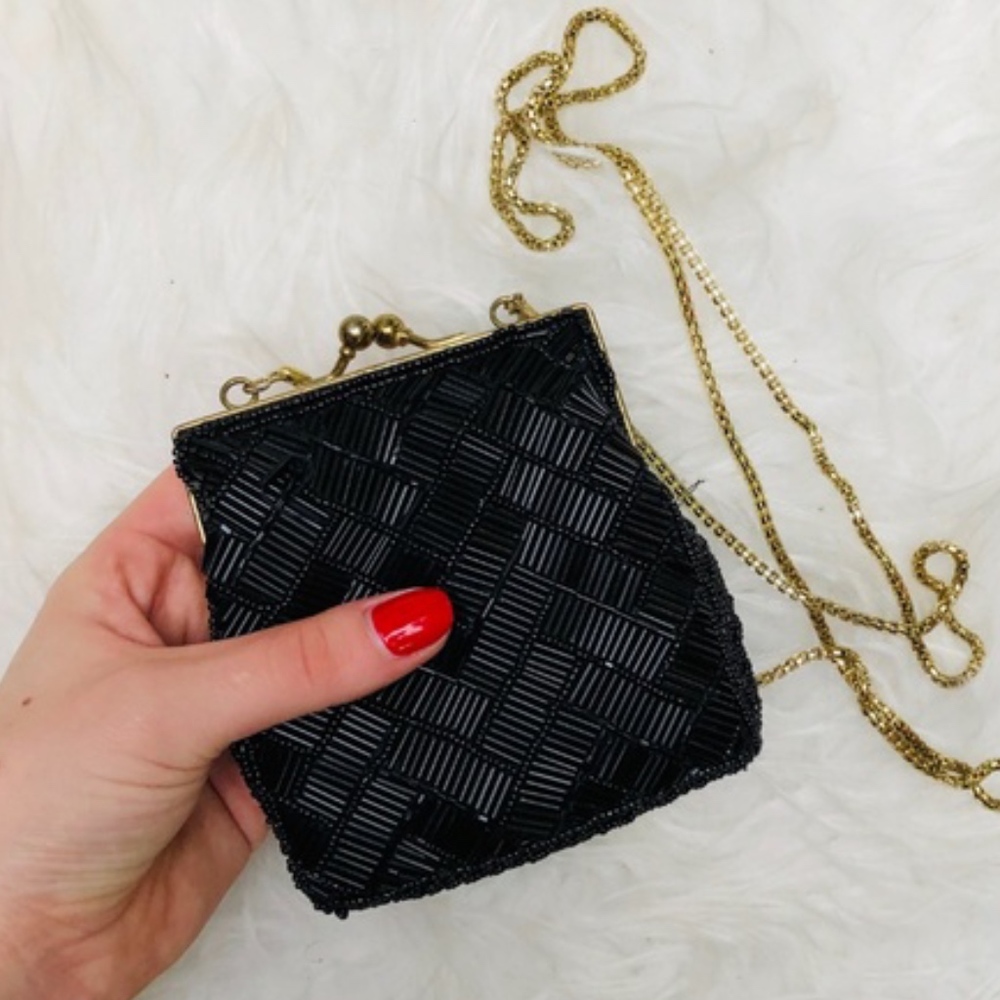 VINTAGE LA REGALE BEADED HANDBAG - Picture 1 of 7